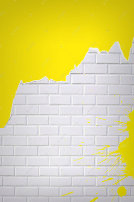 简约墙面柠檬黄背景